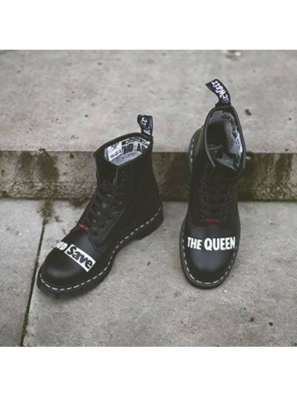 NIB Sex Pistols x Dr. Martens 1460 Black Leather Combat Boots M9 | LTD ED ICON - Picture 14 of 16